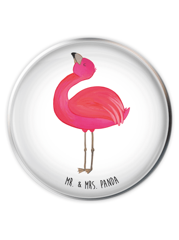Mr. & Mrs. Panda Waschbeckenstöpsel Flamingo Stolz ohne Spruch in Weiß