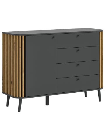 ebuy24 Sideboard Pure Grau 120 x 40 cm