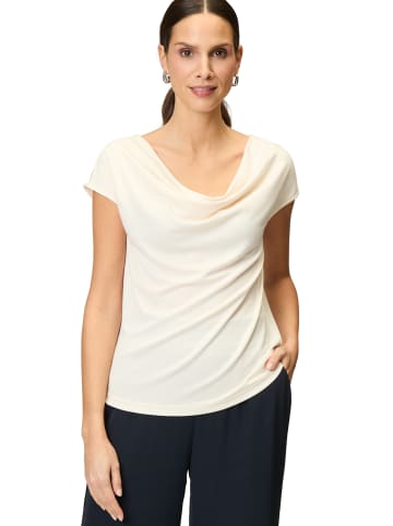Zero  Jerseyshirt mit Wasserfallausschnitt in Eggnog