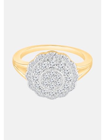 Diamant Exquis Ring aus 375 Gelbgold mit Diamant