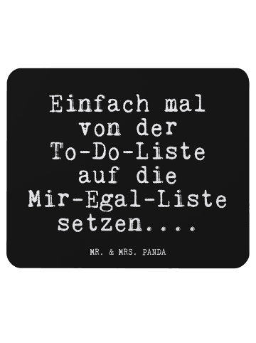 Mr. & Mrs. Panda Mouse Pad Einfach mal von der... mit Spruch in Schwarz