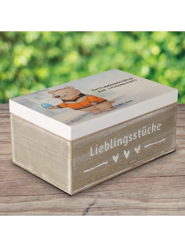 Mr. & Mrs. Panda Holzkiste Rettungssanitäter Leidenschaft Design... in Weiß