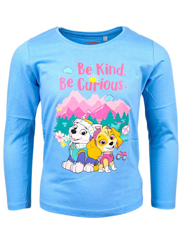 Paw Patrol Langarmshirt Paw Patrol Skye & Everest in Hellblau