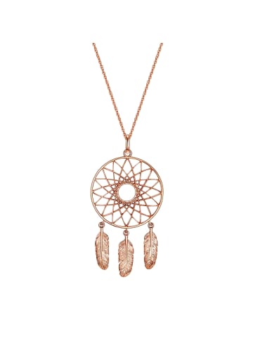 Glanzstücke München Halskette Feder Sterling Silber in roségold