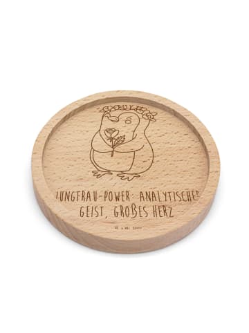 Mr. & Mrs. Panda gläseruntersetzer Jungfrau Astrologie mit Spruch in Transparent