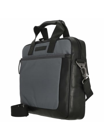 The Chesterfield Brand Fusion Narvik - Laptoptasche 15" 40 cm (steel green) in light grey