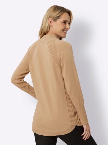 Sieh an! Longpullover in camel