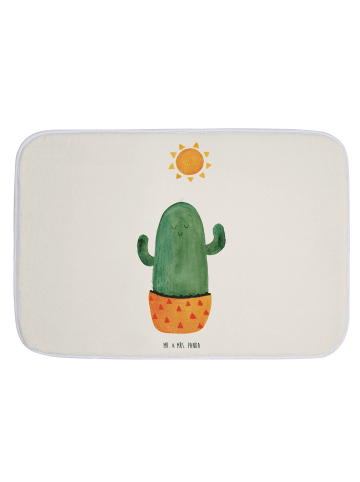 Mr. & Mrs. Panda Badteppich Kaktus Sonne ohne Spruch in Weiß