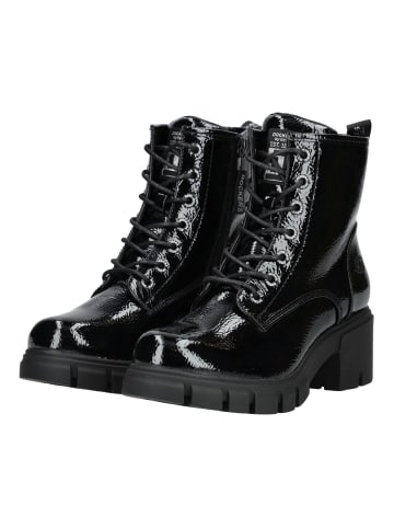 DOCKERS Stiefelette in Schwarz Lack