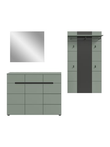 ebuy24 Garderobenmöbel Canu (3-teilig) Staubgrün 215 x 37 cm