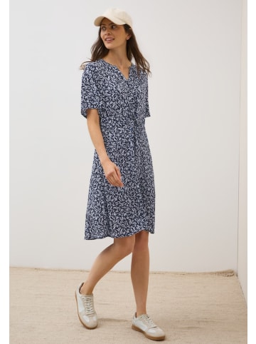 Cecil Gemustertes Strukturkleid in Blau