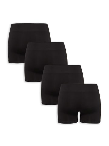 ONLY Elastische Mini Leggins Shorts 4-er Pack Hotpants in Schwarz
