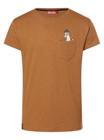 Derbe T-Shirt in camel