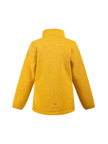 Schmuddelwedda Mädchen Strickfleecejacke in Senf Melange-280