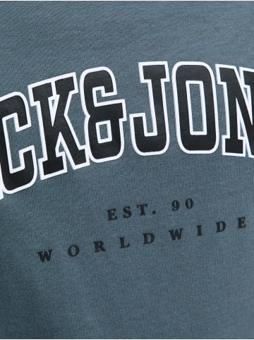 JACK & JONES Junior T-Shirt JJECALEB VARSITY TEE O-NECK JNR in stormy weather