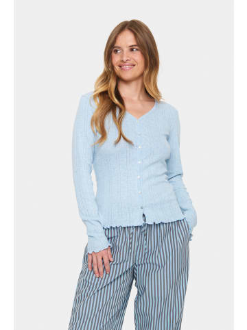 SAINT TROPEZ Jersey-Cardigan GruSZ Fitted in Heather Melange