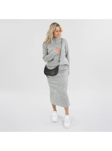 Seidenfelt Jomala Schultertasche 25 cm in black with tiny rivets