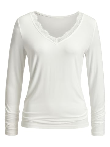 LASCANA Langarmshirt in creme