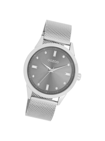 Oozoo Analog-Armbanduhr Oozoo Timepieces silber groß (ca. 40mm)