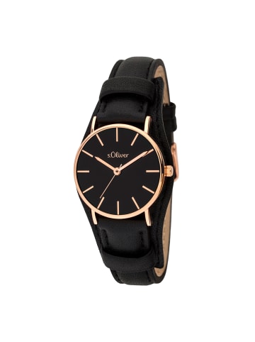 s.Oliver Armbanduhr Flexible Time in schwarz