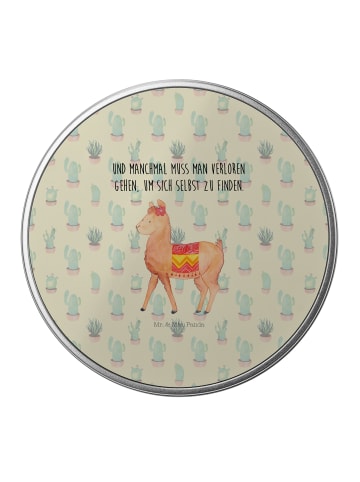 Mr. & Mrs. Panda Metalldose Alpaka Stolz mit Spruch in Kaktus Grün