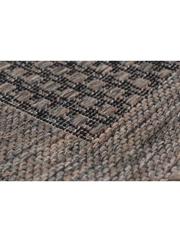 Kayoom Wohnzimmer Teppich – Kurzflorteppich Indonesia - Kediri 80 x 150 cm in taupe - rechteckig