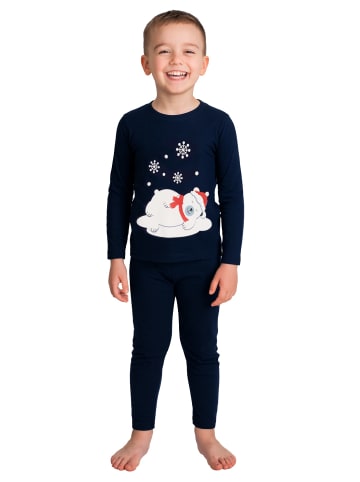 United Labels Schlafanzug - Eisbär Langarm in blau