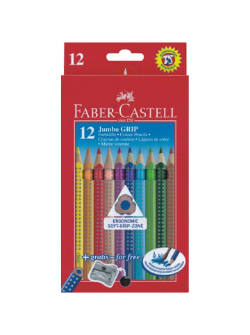 Faber-Castell Farbstifte Jumbo Grip Packung mit 12 Farben