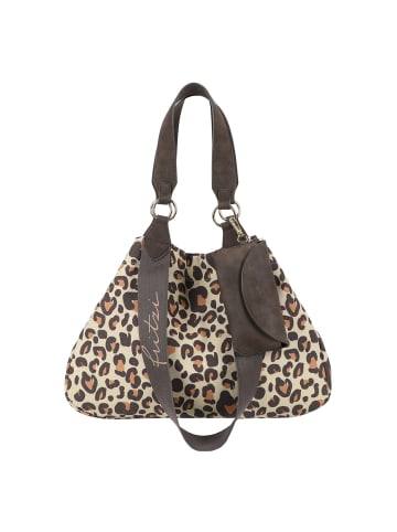 Fritzi aus Preußen Izzy Medium Limited Leo Bubble Schultertasche 42 cm in leo camel
