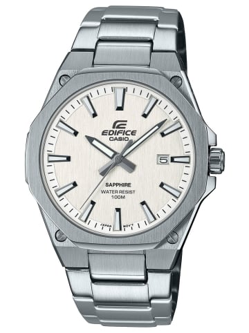 Casio Edifice Herren-Armbanduhr mit Saphirglas Silber