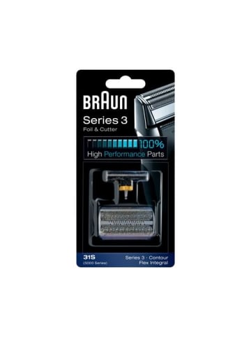 Braun Series 3 Ersatzscherkopf Kombipack 31S in Schwarz