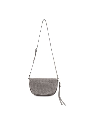 FREDs BRUDER Weave Harmony Umhängetasche Leder 25 cm in cool grey