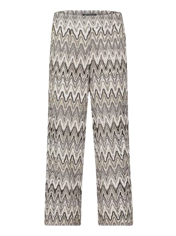 Betty Barclay Marlene-Hose mit hohem Bund in Weiß/Schwarz