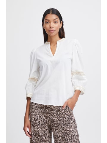 b.young Langarmbluse BYJIYA BLOUSE - 20814918 schöne Bluse mit Bordüren in Braun