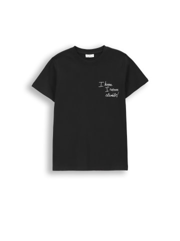 Coccodrillo Baumwoll-T-Shirt mit kurzen Ärmeln in schwarz