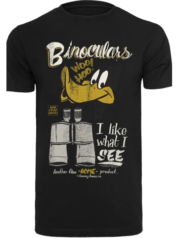 F4NT4STIC T-Shirt Looney Tunes Daffy Duck Binoculars Vintage in schwarz