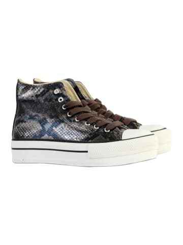 Victoria Schnür-Sneaker mit hohem Schaft Braun
