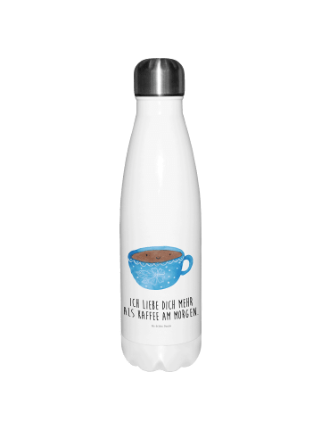 Mr. & Mrs. Panda Thermosflasche Kaffee Tasse mit Spruch in Weiß