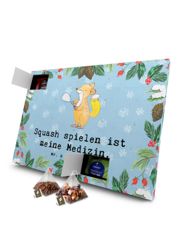 Mr. & Mrs. Panda Tee Adventskalender Fuchs Squash spielen mit Sp... in Eisblau