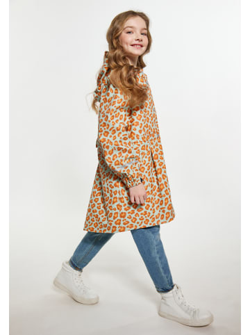Schmuddelwedda Mädchen Regenparka in Pastellmint Orange Leo