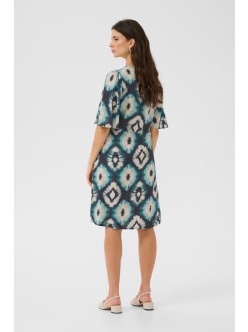 Cream Kleid CRTiah Feminine in Aqua Tie Dye