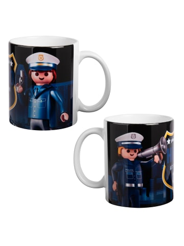 United Labels Playmobil Tasse - City Action Polizei Becher Kaffeetasse 320 ml in Mehrfarbig