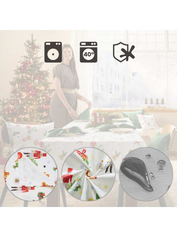 Erwin Müller Tischdecke in weiß-rot