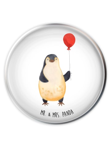 Mr. & Mrs. Panda Waschbecken Stöpsel Pinguin Luftballon ohne Spruch in Weiß