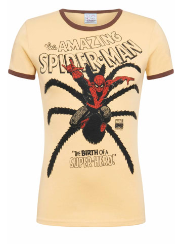 Logoshirt T-Shirt Spider-Man in sahara braun/braun