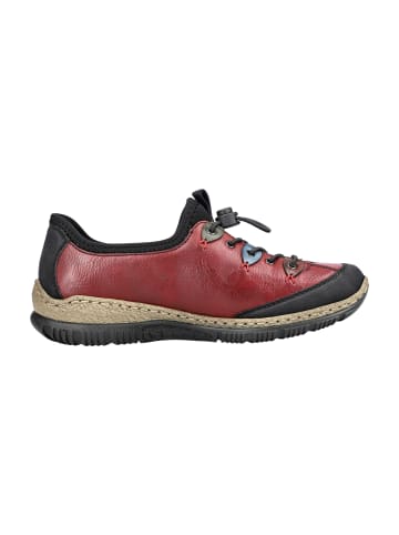 rieker Komfort Schnürschuhe in Rot