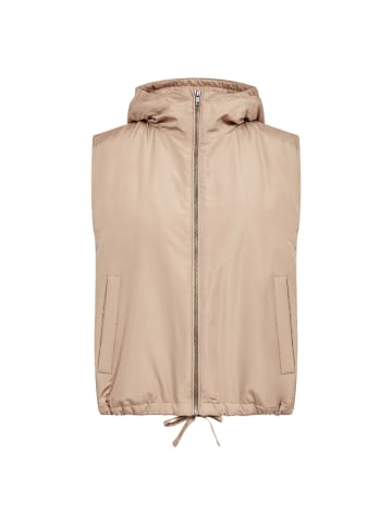 soyaconcept SC-FENYA 79 Weste mit Kapuze und Reißverschluss in Camel