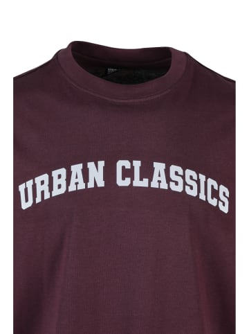 Urban Classics Urban Classics UC College Logo Tall Tee in redwine