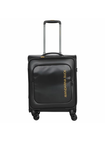 Mandarina Duck ECO - 4-Rollen-Kabinentrolley 55 cm (black) in schwarz
