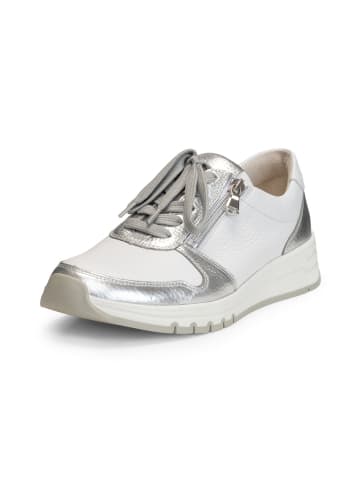 VITAFORM Hirschleder Sneaker in weiß/silber